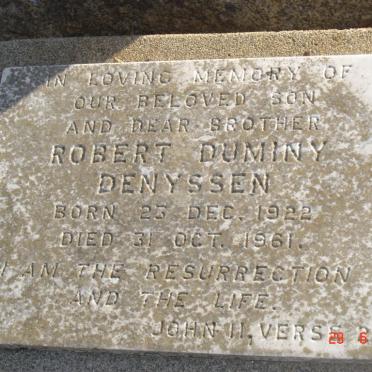 DENYSSEN Robert Duminy 1922-1961