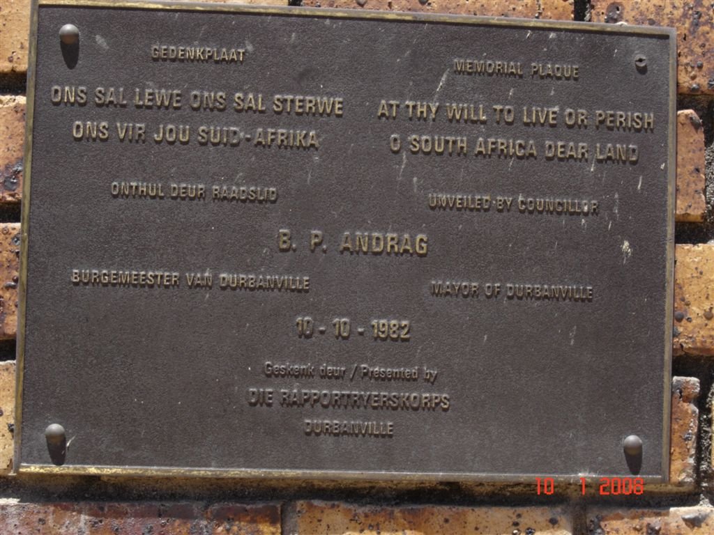 3. Memorial Plaque unveiled in 1982