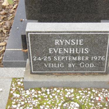EVENHUIS Rynsie 1976-1976