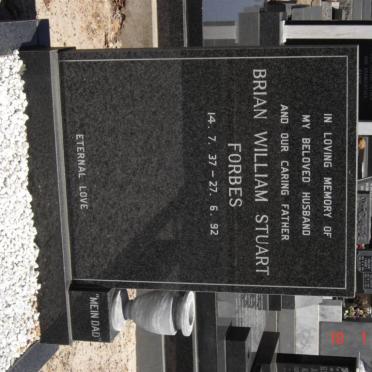 FORBES Brian William Stuart 1937-1992