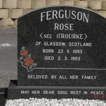 FERGUSON Rose nee O'ROURKE 1893-1993