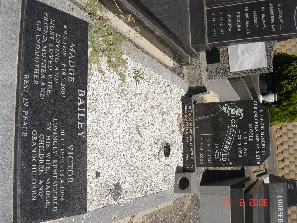 GROENEWALD :: BAILEY