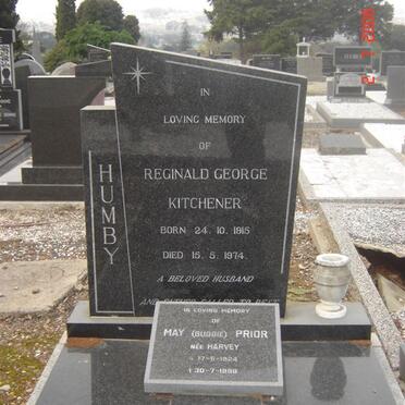 HUMBY Reginald George Kitchener 1915-1974 &amp; May Prior HARVEY 1924-1998