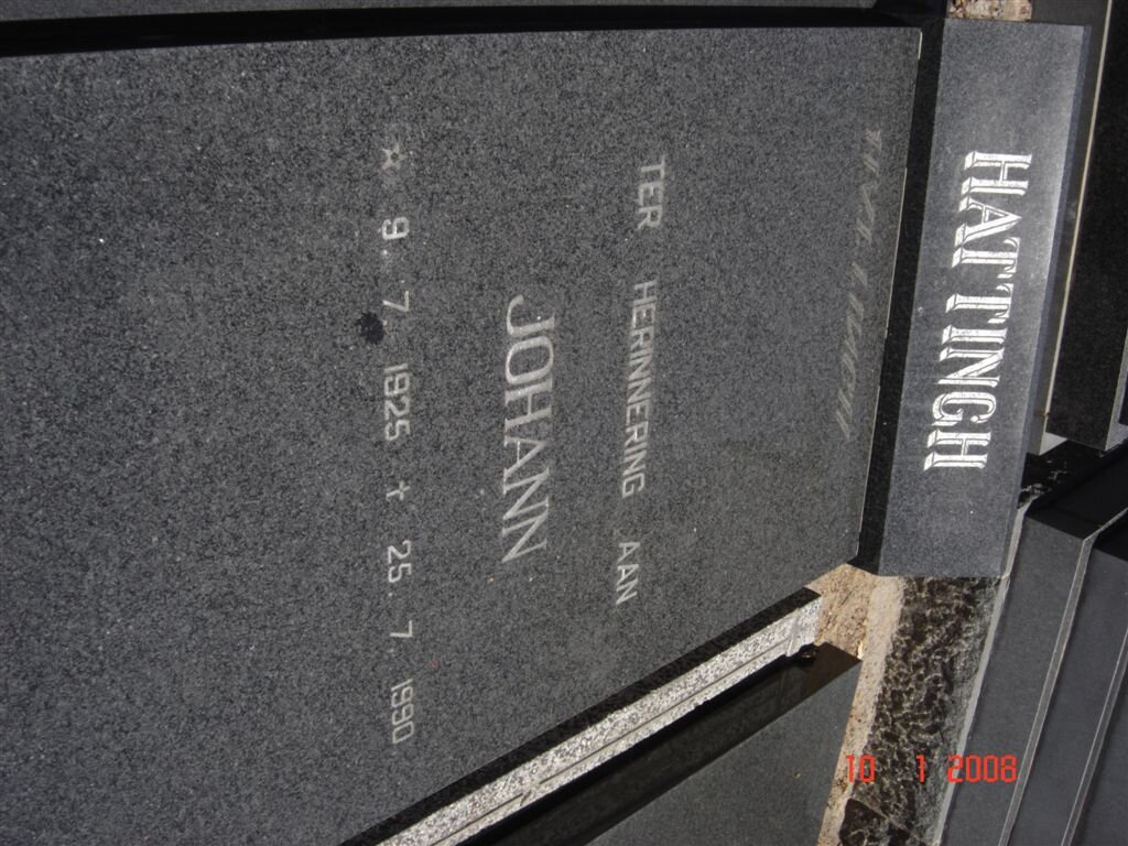 HATTINGH Johann 1925-1990