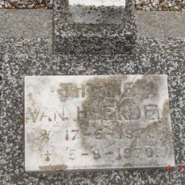 HEERDEN Thysie, van 1970-1970