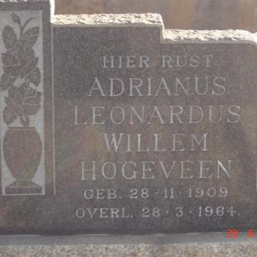 HOGEVEEN Adrianus Leonardus Willem 1909-1964