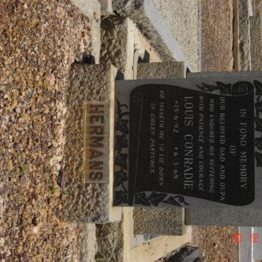 HERMANS Louis Conradie 1892-1968  &amp;  Frances Agnes SMITH 1892-1964