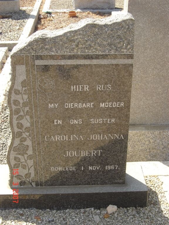 JOUBERT Carolina Johanna -1967