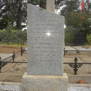 JOUBERT Johannes Jacobus ??-?? &amp; Susanna Margaretha Catharina DE VILLIERS ??-??