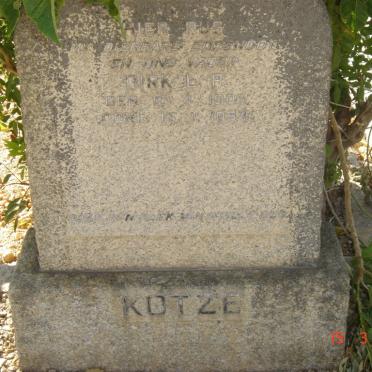 KOTZE Dirk L.P. 1906-1954