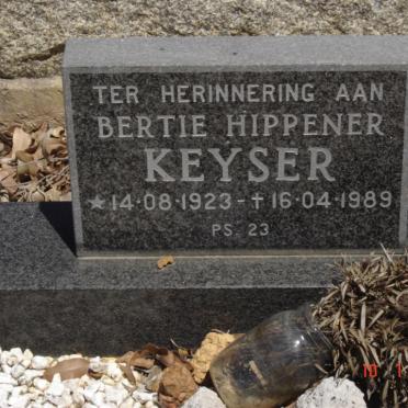 KEYSER Bertie Hippener 1923-1989