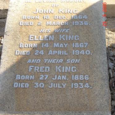 KING John 1864-1936 &amp; Ellen 1867-1940 :: KING Fred 1886-1934