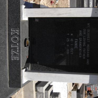 KOTZE Fanie 1927-1991
