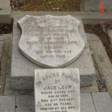 LOUW Johannes Adriaan –1927 &amp; Sophia Johanna BAM –1939 :: LOUW Jack -1937