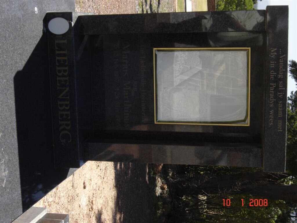 LIEBENBERG Marius Marthinus 1957-1995