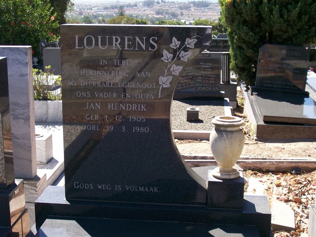 LOURENS Jan Hendrik 1905-1980