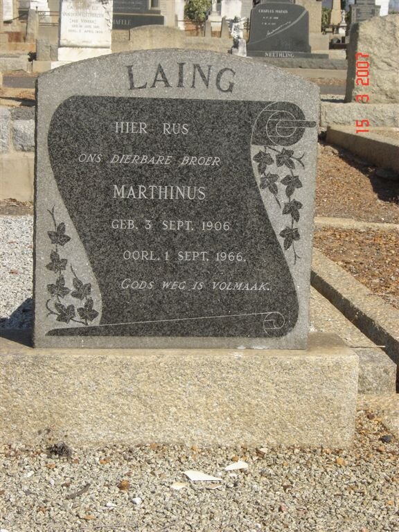 LAING Marthinus 1906-1966