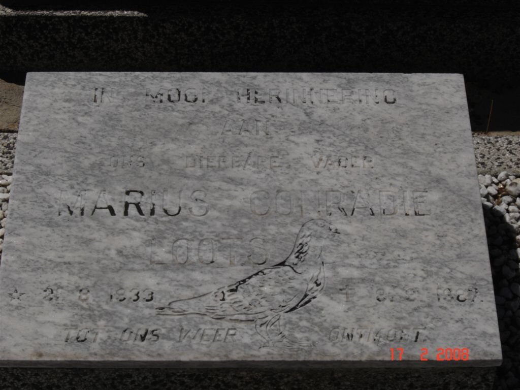 LOOTS Marius Conradie 1933-1987