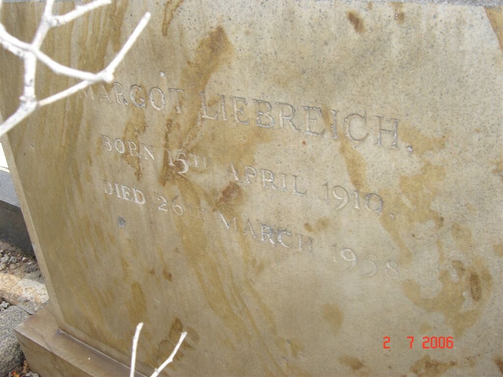 LEIBREICH Margot 1919-1958