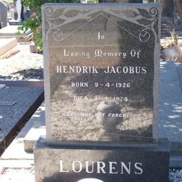 LOURENS Hendrik Jacobus 1926-1974