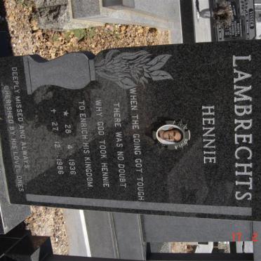 LAMBRECHTS Hennie 1936-1986