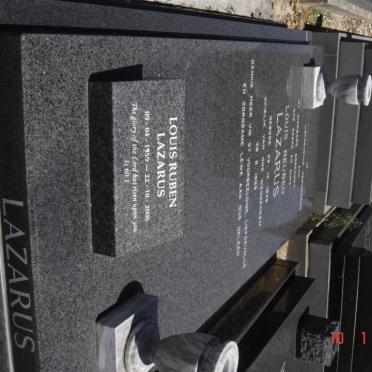 LAZARUS Louis Ruben 1929-1989 :: LAZARUS Louis Ruben 1959-2006