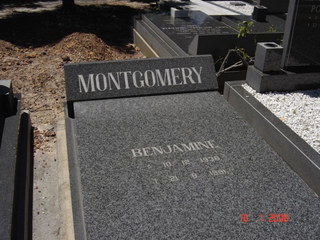 MONTGOMERY Benjamine 1938-1991