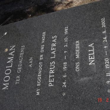 MOOLMAN Petrus Lafras 1918-1982 &amp; Nella 1920-2002