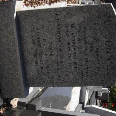 McCONNELL Frank 1912-1993 &amp; Eva 1919-1985