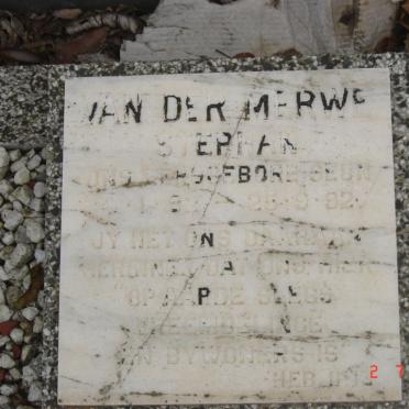 MERWE Stephan, van der 1992-1992