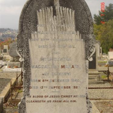 MARAIS Johannes 1850-? &amp; Magdalina DUMINY 1840-1927