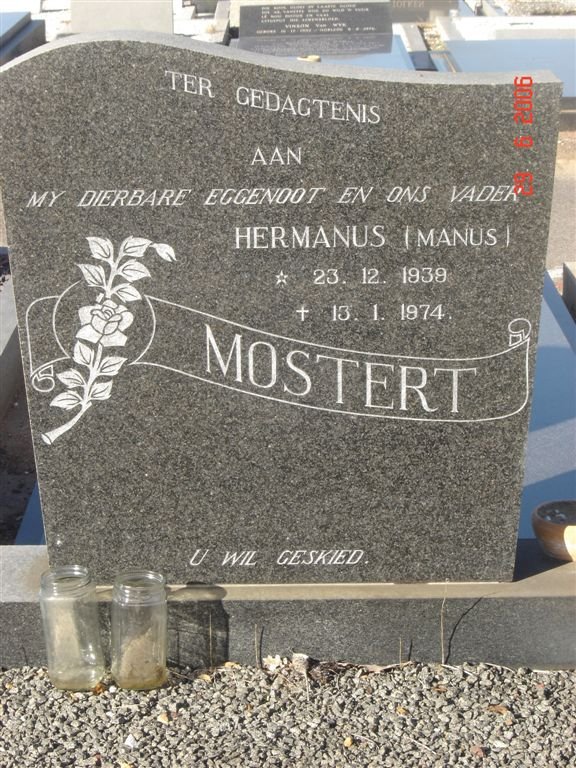 MOSTERT Hermanus 1939-1974