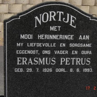 NORTJE Erasmus Petrus 1926-1993