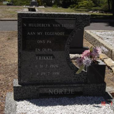 NORTJE Frikkie 1926-1991