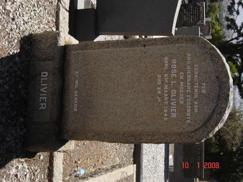 OLIVIER Rose L. -1945