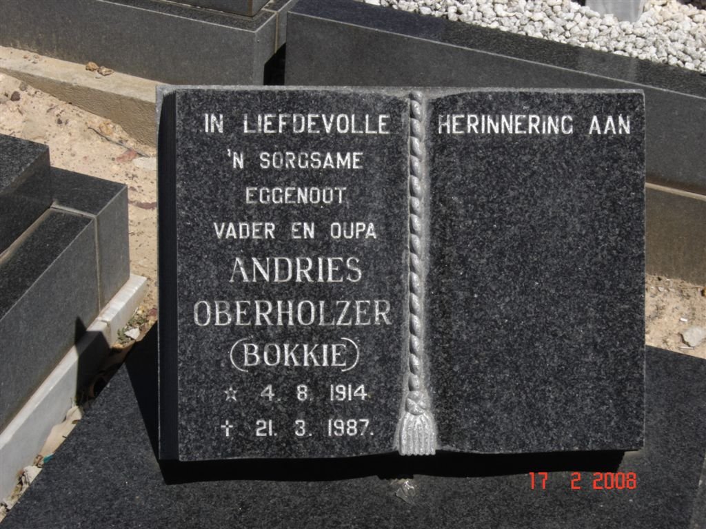 OBERHOLZER Andries 1914-1987