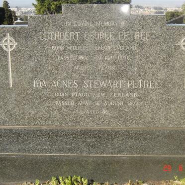 PETREE Cuthbert George –1946 &amp; Ida Agnes Stewart -1973