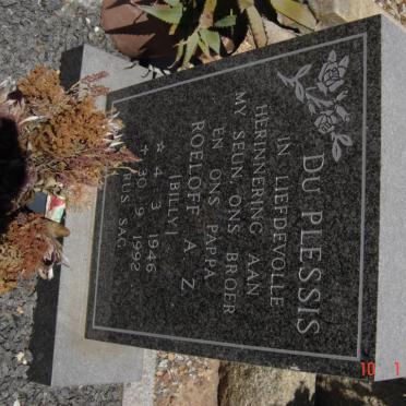 PLESSIS Roeloff A.Z., du 1946-1992