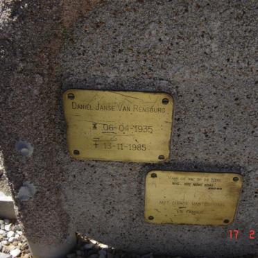 RENSBURG Daniel, Janse van 1935-1985