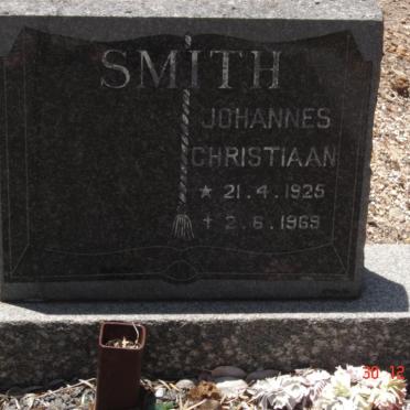 SMITH Johannes Christiaan 1925-1969