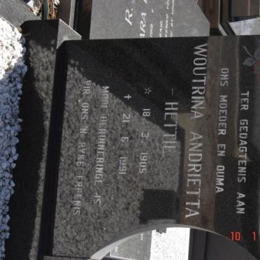 SLABBER Woutrina Andrietta 1905-1991