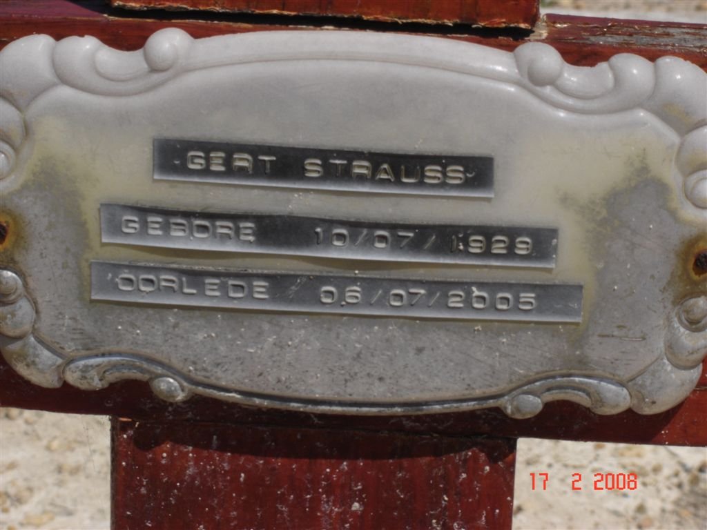 STRAUSS Gert 1929-2005