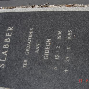 SLABBER Gideon 1956-1985