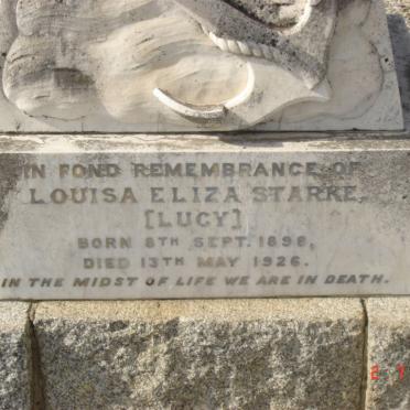 STARKE Louisa Eliza 1898-1926