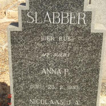 SLABBER Nicolaas J.A. - 1974 &amp; Anna P. -1953