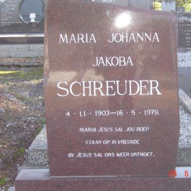 SCHREUDER Maria Johanna Jacoba 1903-1979
