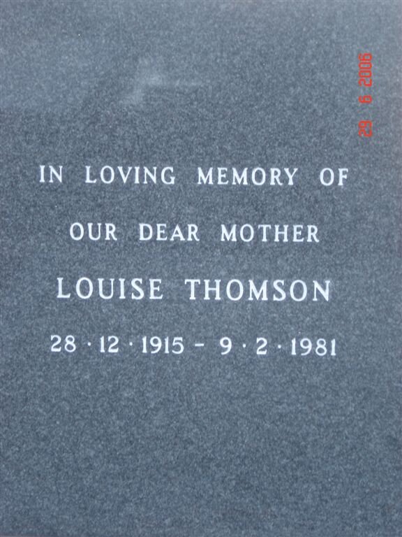 THOMSON Louise 1915-1981
