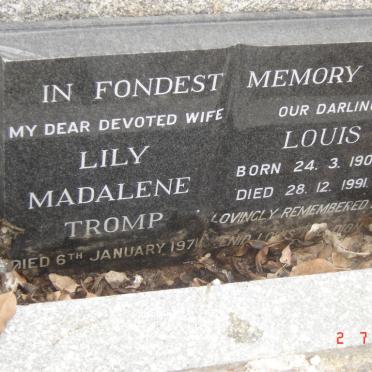 TROMP Louis 1901-1991 &amp; Lily Madelene -1971