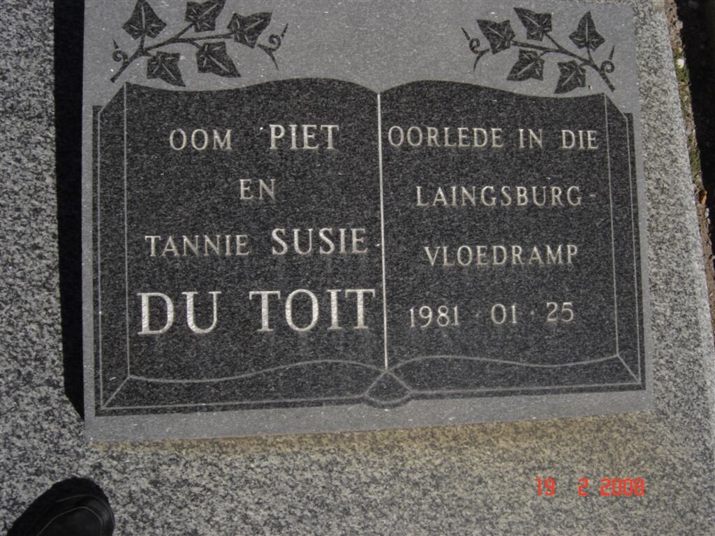 TOIT Piet, du -1981 &amp; Susie -1981