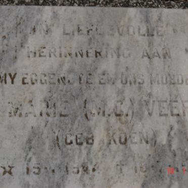VEER M.C. nee KOEN 19??-1989